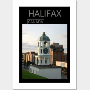 Halifax Nova Scotia Canada Clock Souvenir Gift for Canadian Citizens T-shirt Apparel Mug Notebook Tote Pillow Sticker Magnet Posters and Art